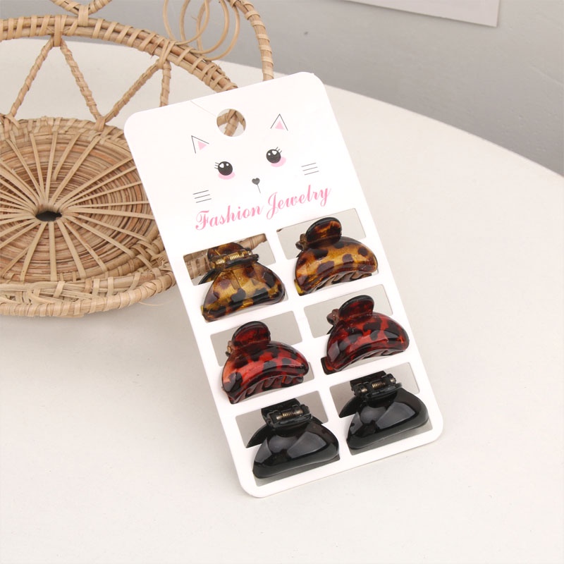 Kẹp Tóc Màu Vàng Đen Thiết Kế Đơn Giản Thời Trang Theo Phong Cách Hàn Quốc