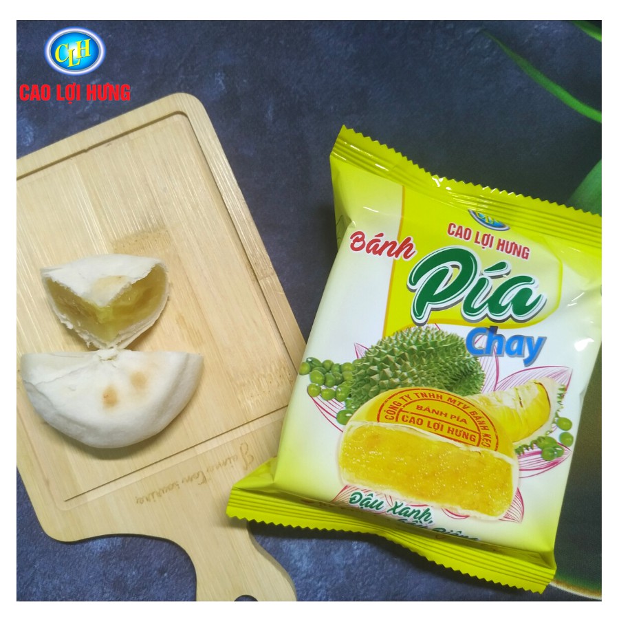 [TÚI 4 CÁI] BÁNH PÍA CHAY SẦU RIÊNG (không trứng) 280g, Đặc sản Vũng Thơm Sóc Trăng Miền Tây,Món quà biếu giá rẻ và ngon