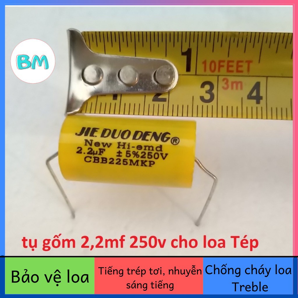 TỤ LOA TREBLE - 1.5uF 2.2uF 3.3uF 4.7uF 250V - TỤ PHÂN TẦN LOA TRÉP