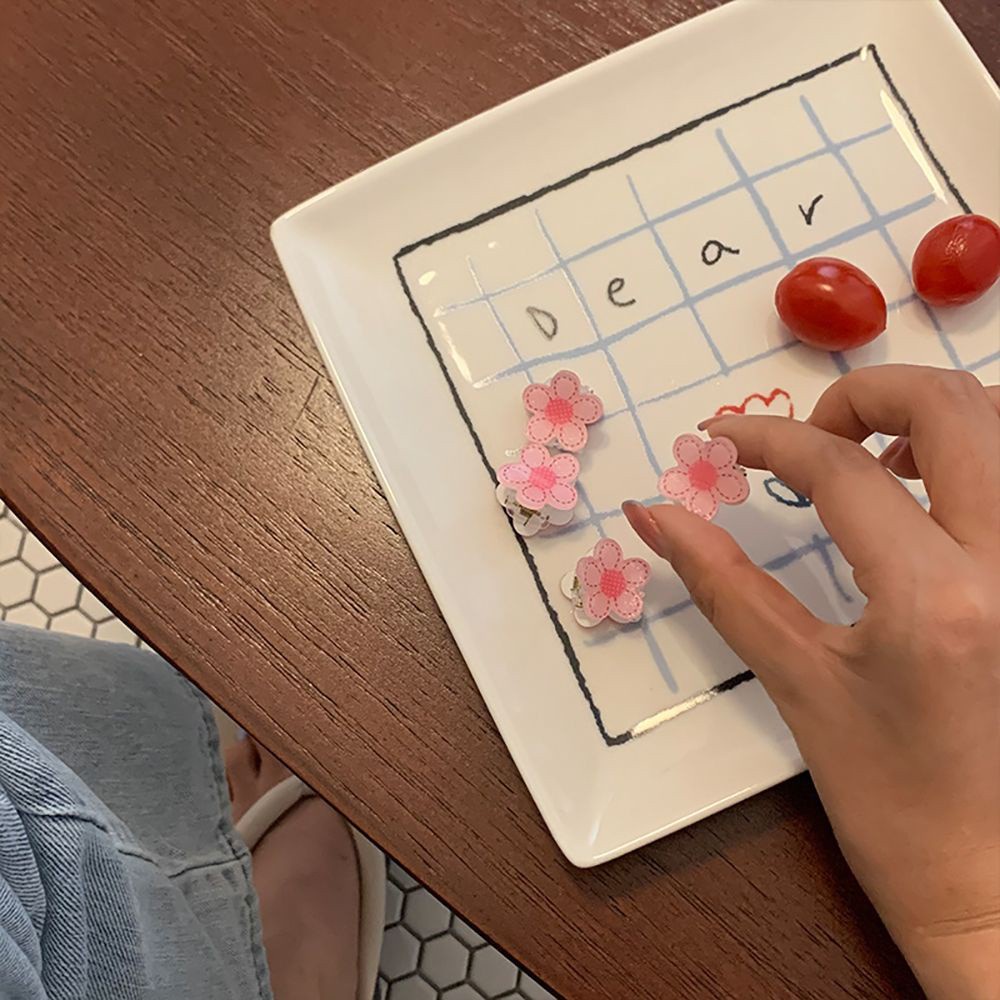 Set 4 Kẹp Tóc Hình Hoa Anh Đào Nhiều Màu Dễ Thương Cho Nữ