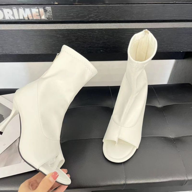 x Boot Xỏ Ngón 9p Hở Mũi Da Mềm Êm Fullbox Cao Cấp