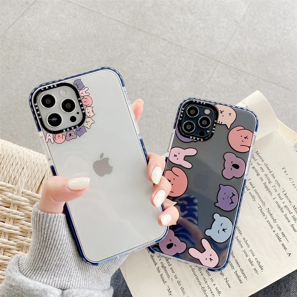 Colorful zoo animals printed iphone 7 8 x xr xsmax 12 12promax soft tou casing for iphoen 12mini