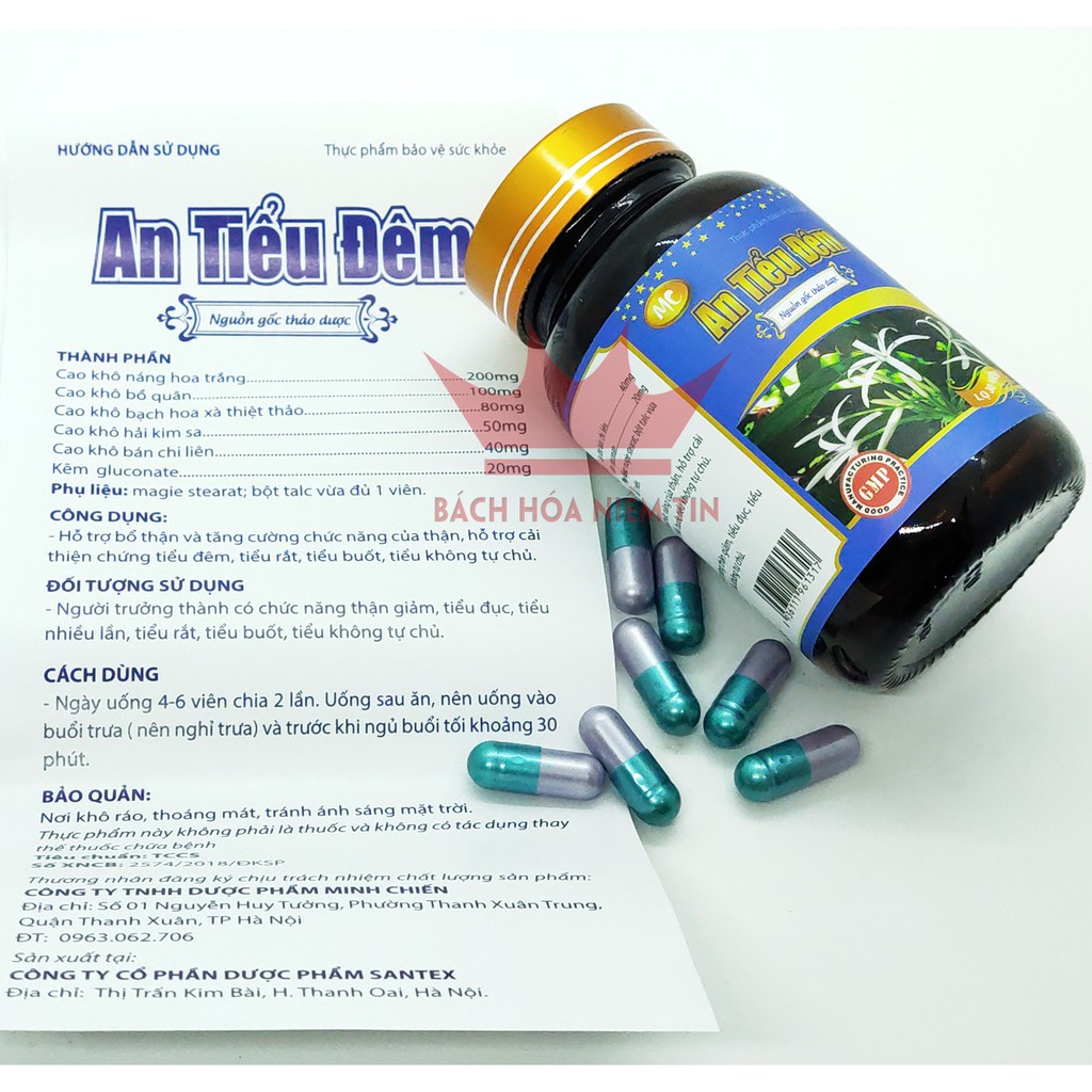 Viên uống An Tiểu Đêm - HSD 2023 - Giảm tiểu đêm, tiểu buốt, tiểu rắt, tiệu không tự chủ, bổ thận hiệu quả - Hộp 30 viên | BigBuy360 - bigbuy360.vn
