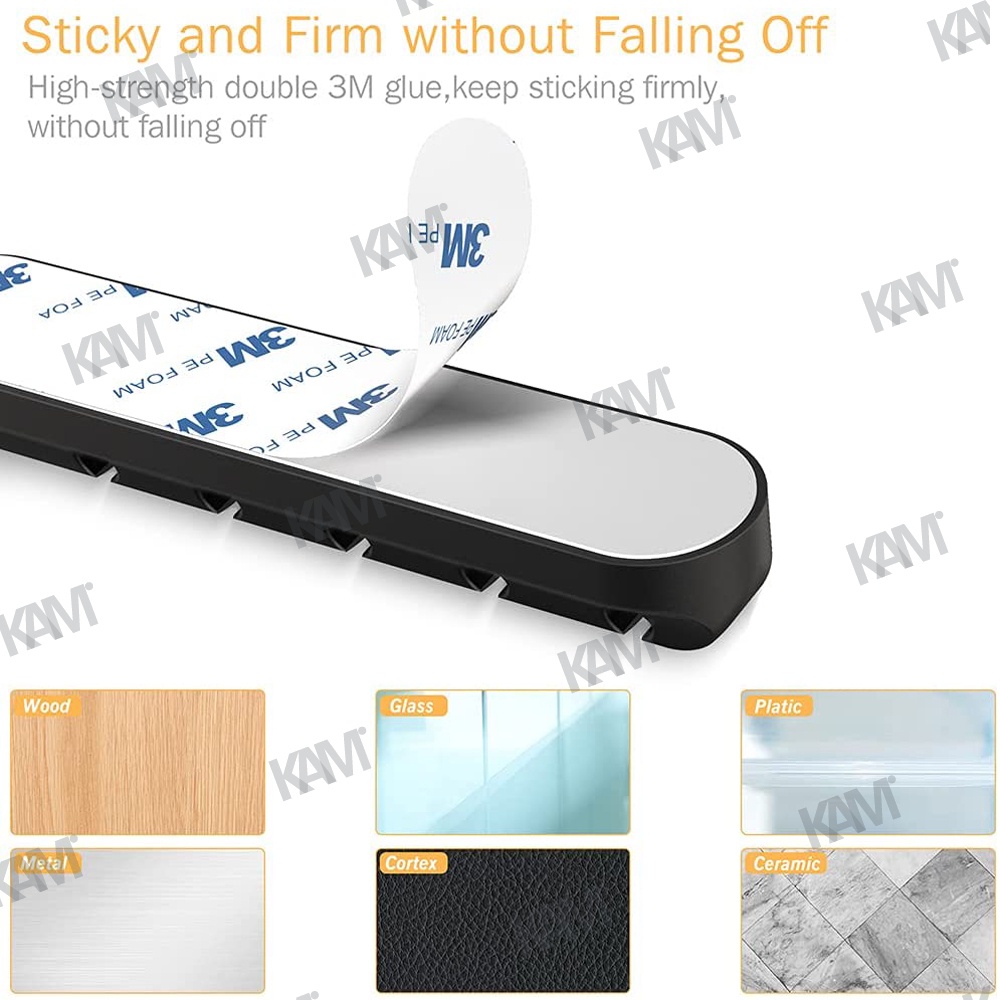 Giá Đỡ Cố Định Dây Cáp Sạc 3 / 5 / 7 Lỗ Bằng Silicon Chất Lượng Cao