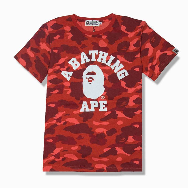 Áo thun Bape camo đỏ ,áo phông Bape camo đỏ, t-shirt bape,tee Bape