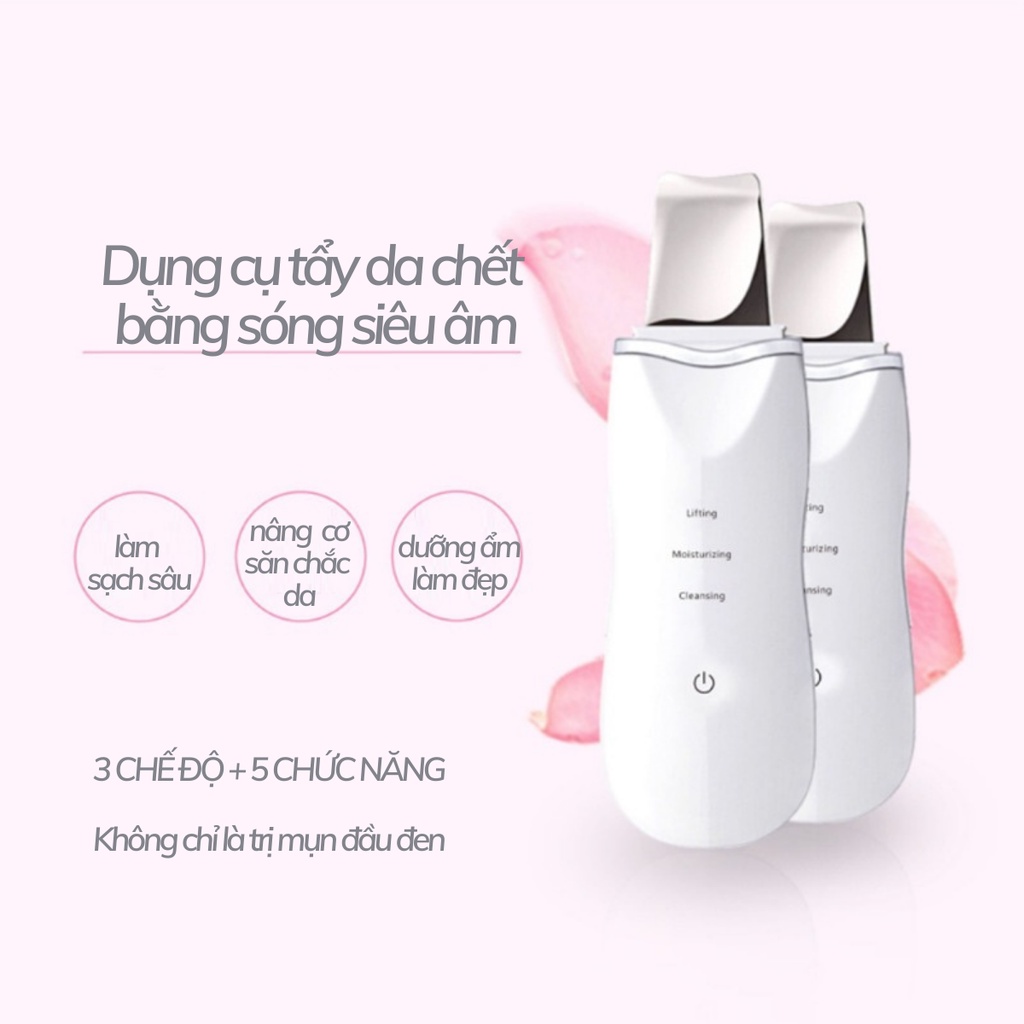 Máy tẩy tế bào với 3 chế độ + 5 chức năng làm đẹp, săn chắc da bằng sóng siêu âm và xung điện ION-MTD01