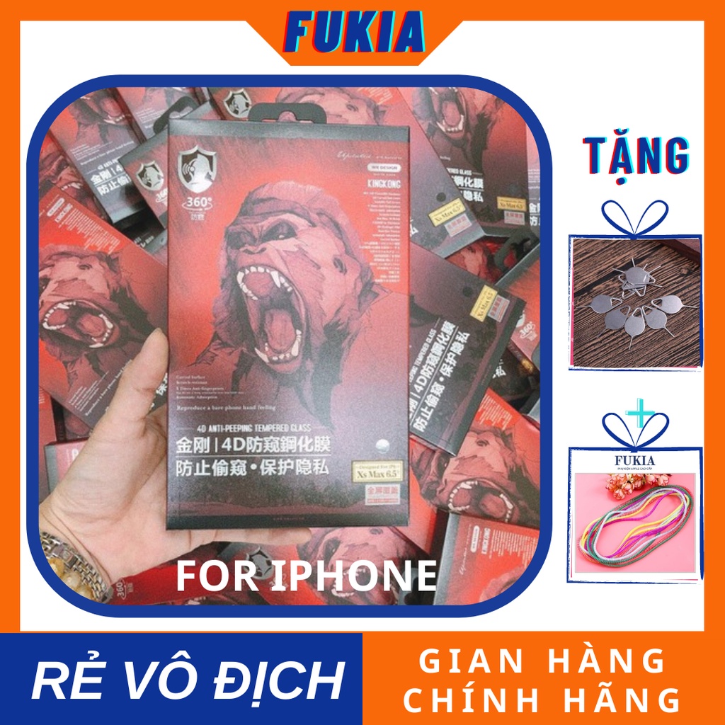 Kính cường lực KINGKONG chống nhìn trộm cho IPhone 14/14Plus/14Pro/14Promax/13/13Pro/13Promax/12/12Pro/12Promax OP141