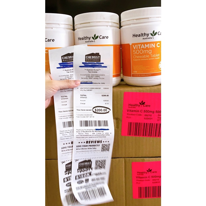 Viên Vitamin C Healthy Care 500 viên