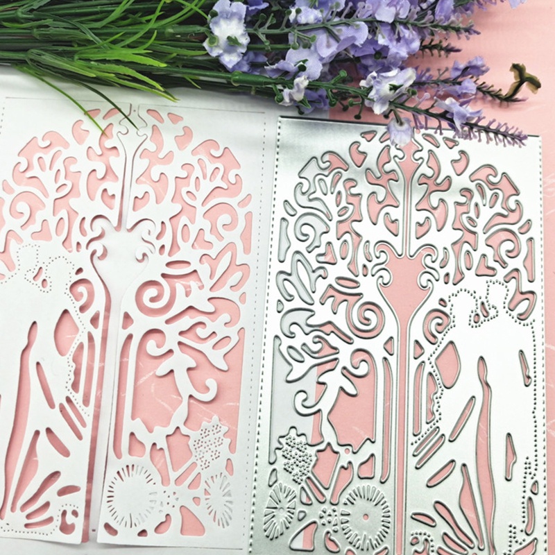 Khuôn Cắt Giấy Kim Loại Hình Cặp Đôi Xinh Xắn