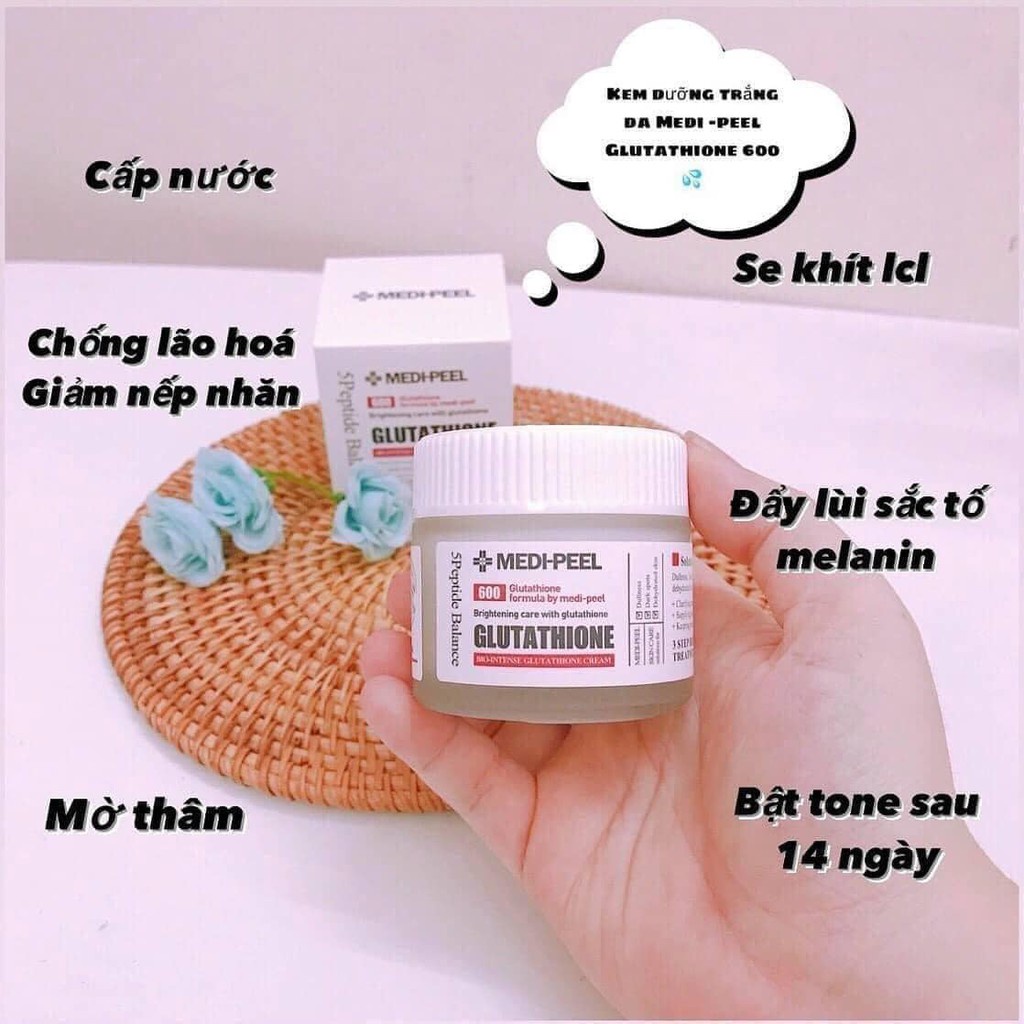 Kem dưỡng trắng sáng da, mờ vết thâm MEDI-PEEL GLUTATHION 600 Hàn Quốc
