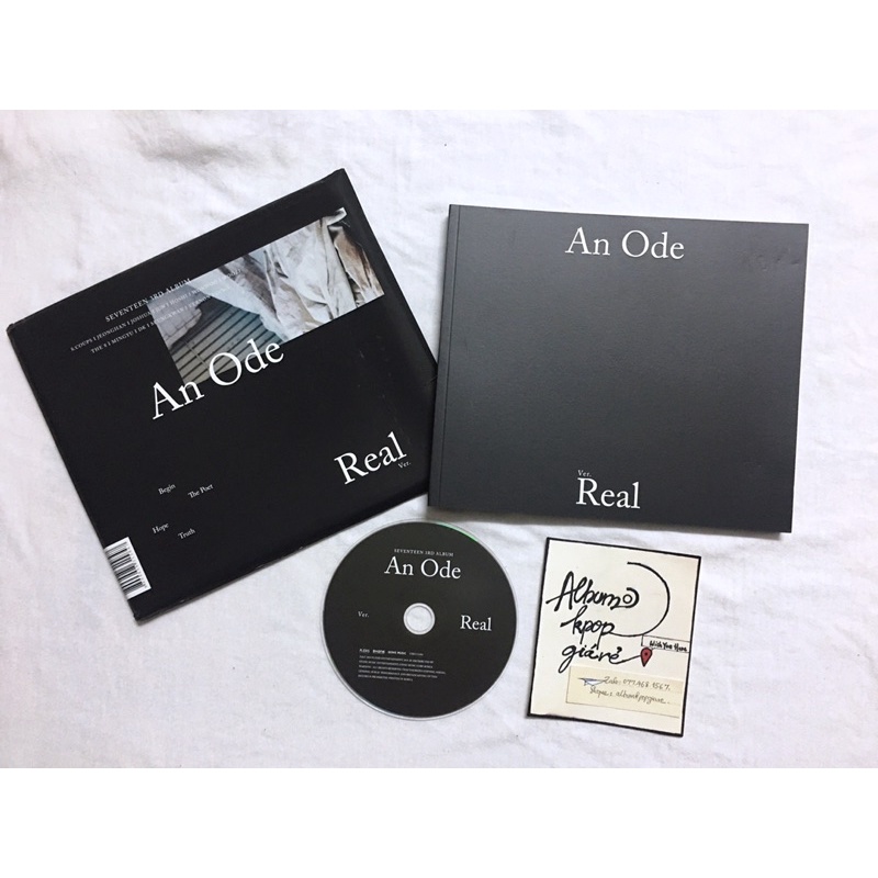 Seventeen album An Ode đã khui seal, không bao gồm photocard