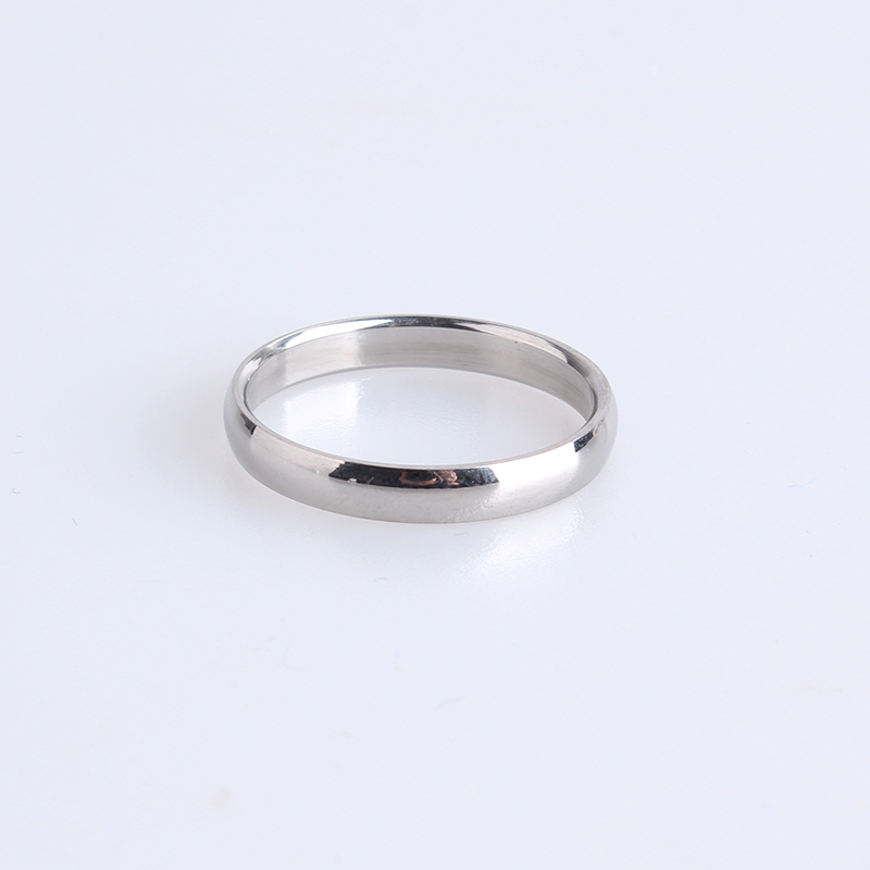 Nhẫn thép titan sáng bóng 22316 cho cặp đôi nam và nữ