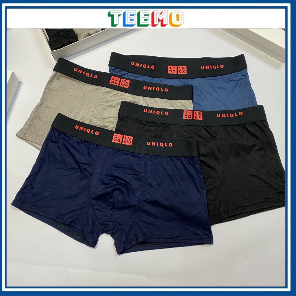 Combo 4 Quần sịp đùi thoáng mát, quần lót đùi nam chất liệu Cotton cao cấp cho nam - Teemo