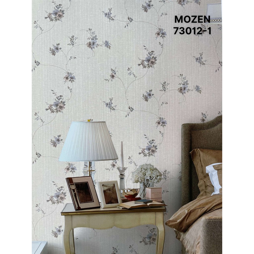 Giấy Dán Tường Hàn Quốc MOZEN siêu xinh khổ 1.06 x 15.6 m Nhiều Màu Lựa Chọn