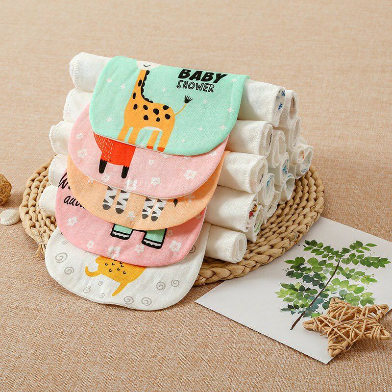 Set 2 chiếc thấm mồ hôi lưng vải xô cho bé