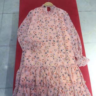 Váy voan hoa lụa