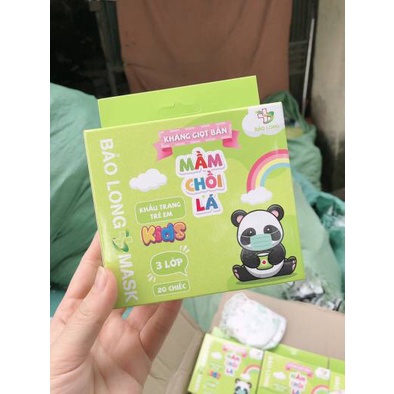 Hộp 10 khẩu trang giấy Mầm, Chồi, Lá - Chống bắn giọt, kháng khuẩn an toàn cho bé