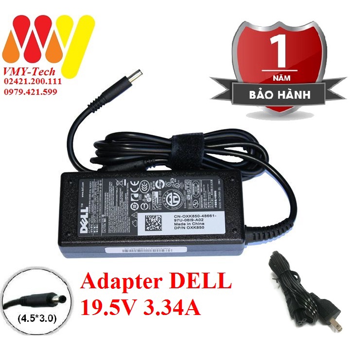 Sạc Dell Vostro 5401 5402 15 5568 3568 3562 3561 3565 Inspiron 15 5568, 15 7569 7560 3458 3451 3551 5459 5558 5559 5455