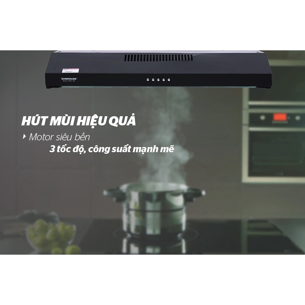 Máy hút mùi vỏ sơn Sunhouse SHB6118B