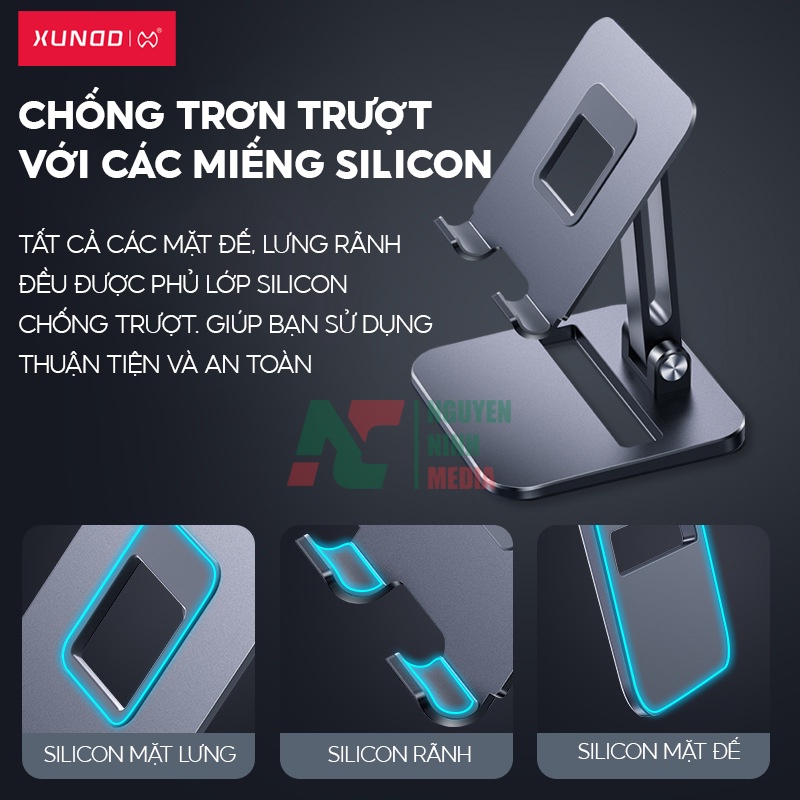 Giá Đỡ Điện Thoại, iPad XUNDD XDHO - 006 Hợp Kim Nhôm Cao Cấp, Có Thể Gấp Gọn - Hàng Chính Hãng