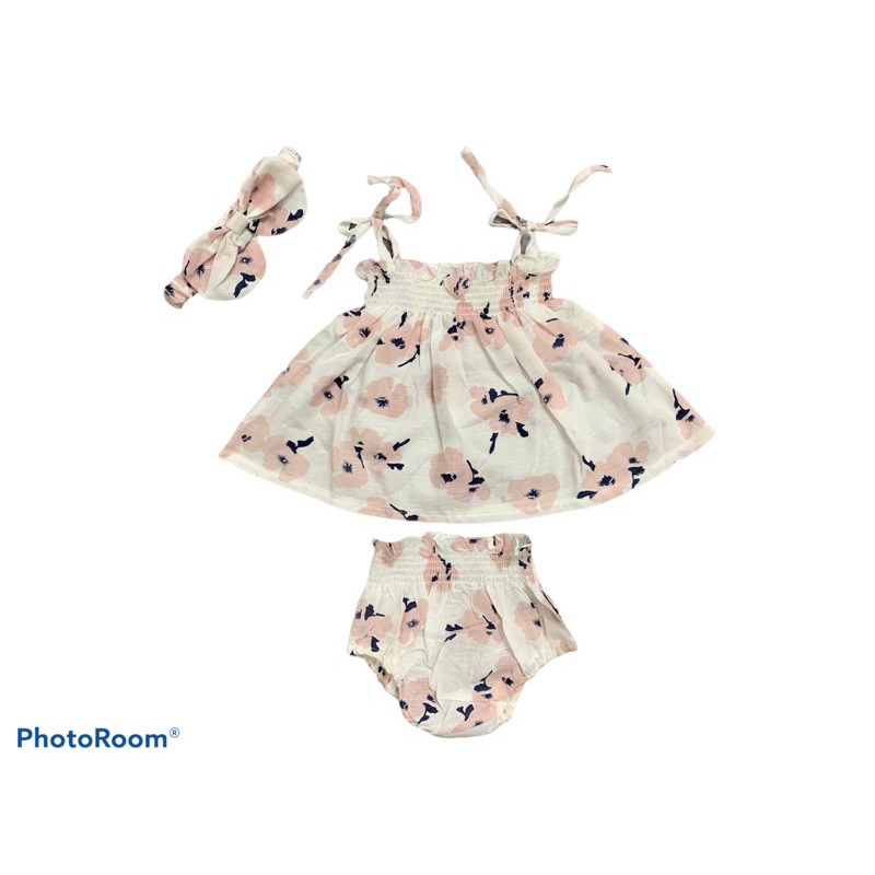 QC- Set body kèm turban size 0/3m-9/12m