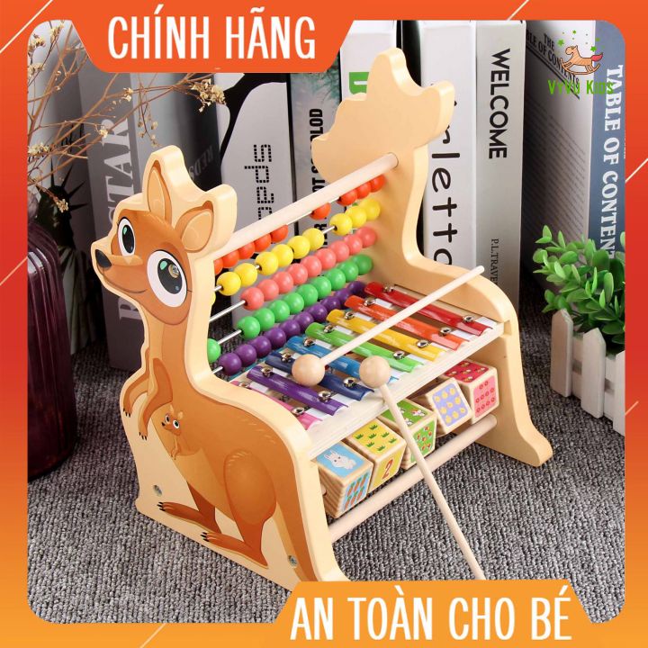 Bàn tính gỗ đa năng kèm đàn và học số,hình ảnh♥️ CHÍNH HÃNG♥️ ĐỒ CHƠI GIÁO DỤC♥️giúp bé phát triển tư duy toán học