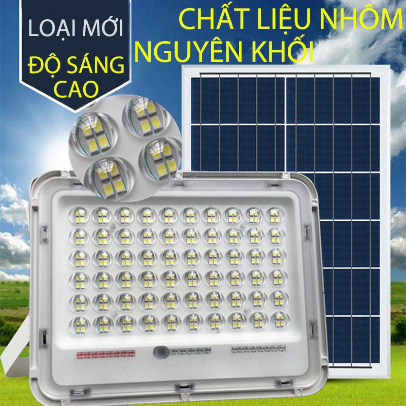 Đèn pha năng lượng mặt trời 200W/120W/65W tự động bật tắt