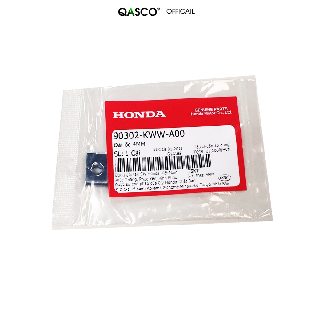 Đai ốc HONDA nhiều dòng xe 4mm (90302KWWA00)