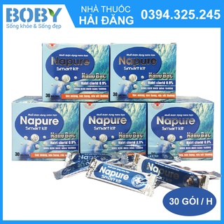 Napure - Muối biển xúc miệng Nano Bạc (Hộp 30 gói) - Chính hãng