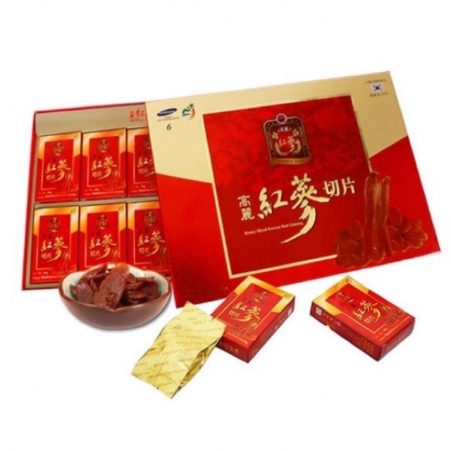 Hồng sâm lát tẩm mật ong Hàn quốc SAMBOK hộp 200g
