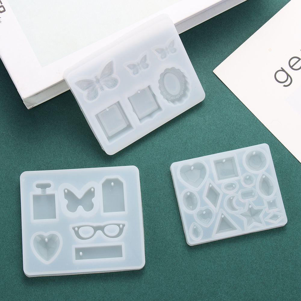 Khuôn Nhựa UV Trong Suốt Làm Bông Tai|Khuôn Silicone Làm Mặt Dây Chuyền Hình Bướm