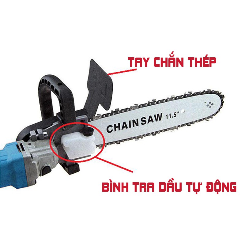 [COMBO] Máy mài góc MAKITA 9556 + Lưỡi cưa xích - Biến máy mài thành máy cưa siêu rẻ - Siêu thuân tiện - Xẻ gỗ