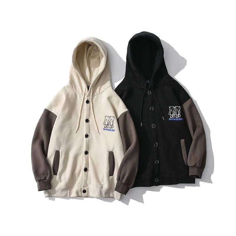 - RẺ VÔ ĐỊCH - ÁO KHOÁC NỈ NAM NỮ TAY PHỐI MÀU