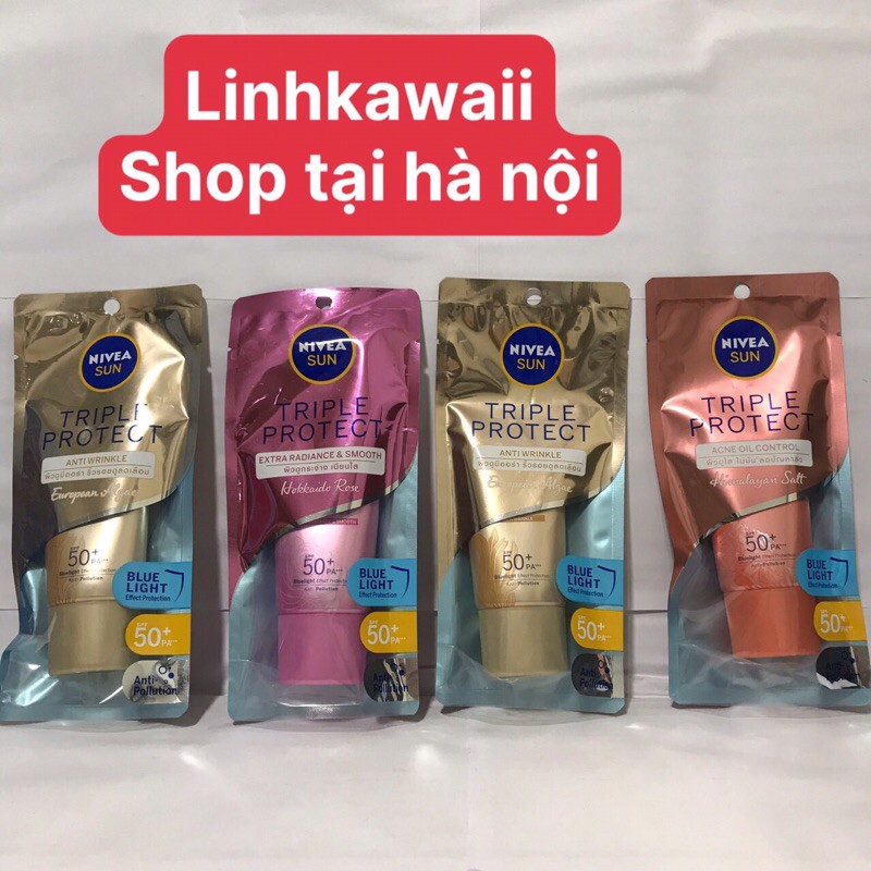 Kem Chống Nắng Dưỡng Da NIVEA SUN Triple Protect SPF50+ PA+++ 40ML