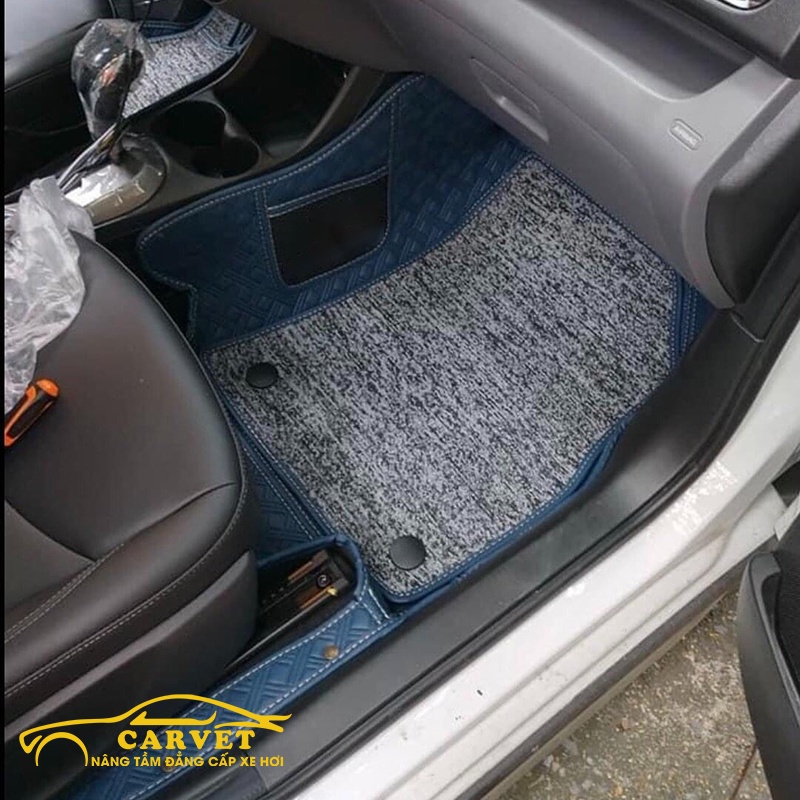 Thảm lót sàn 5d 6d cho xe Kia Sonet da Pu cao cấp, thảm trải sàn không mùi, giảm ồn 40%