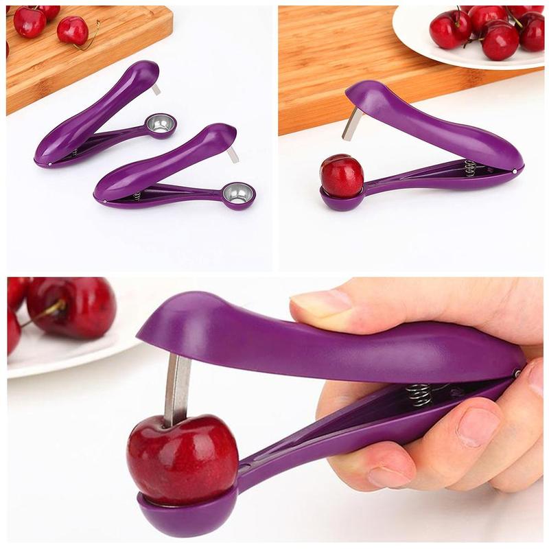 Dụng Cụ Tách Hạt Cherry Tiện Lợi Bằng Thép Không Gỉ