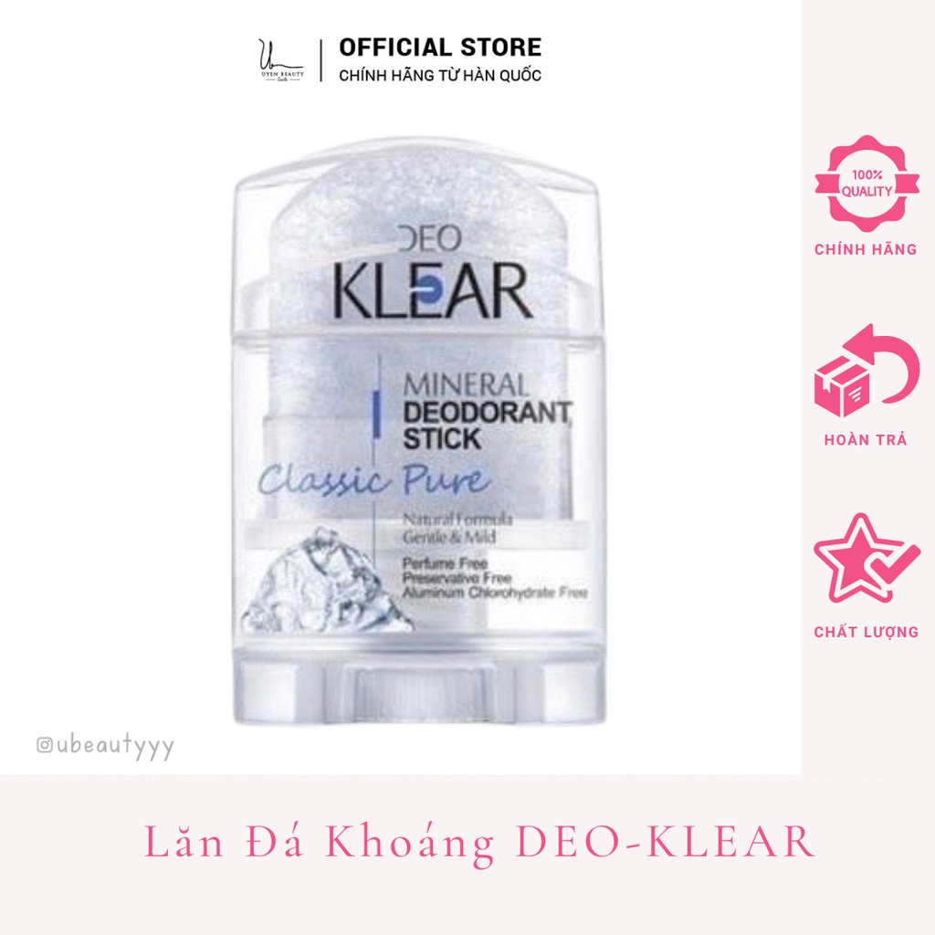 Lăn Đá Khoáng Khử Mùi DEO KLEAR Hàng Thái - 70g
