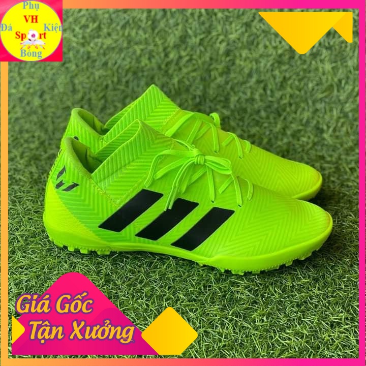 Giày đá bóng ,đá banh sân cỏ nhân tạo Adidas Nemeziz 18.3 TF Xanh Chuối