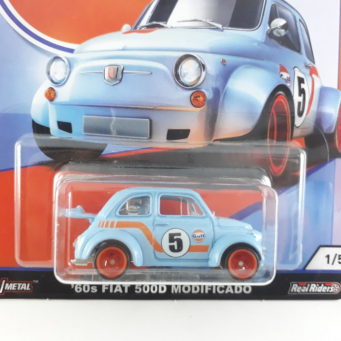 HOT WHEELS Mô Hình Xe Hơi Đồ Chơi Fiat 500d 60s Chất Lượng Cao