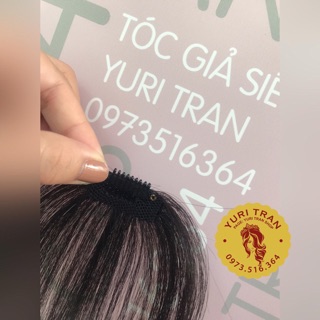 Tóc mái thưa màu đen tự nhiên