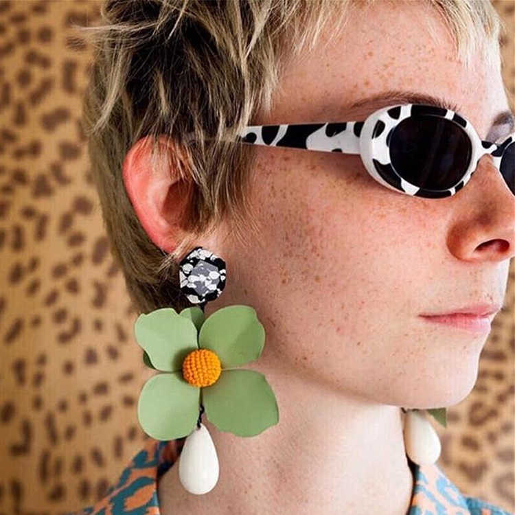 Kính Mát Gọng oval Thời Trang Cho Nữ