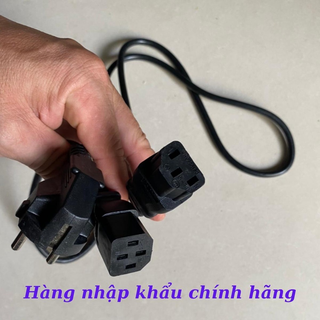 Dây điện nguồn máy chế biến sữa đậu nành Gali, 1 phích cắm, 2 chuôi ghim cấu tạo dây đồng và nhựa hàng nhập khẩu Alate
