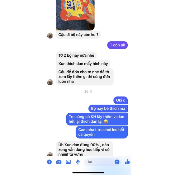 Bóc dán thông minh, bóc dán 365 stickers cho bé