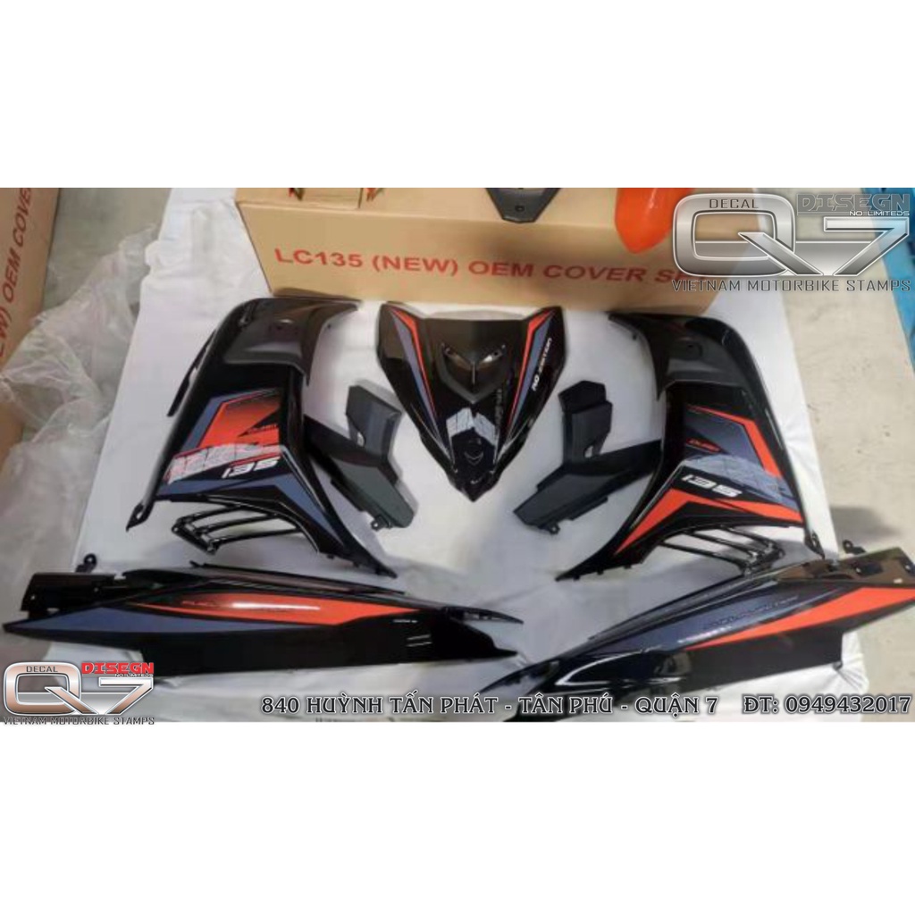 TEM RỜI EXCITER 2011 RC CAM ĐEN