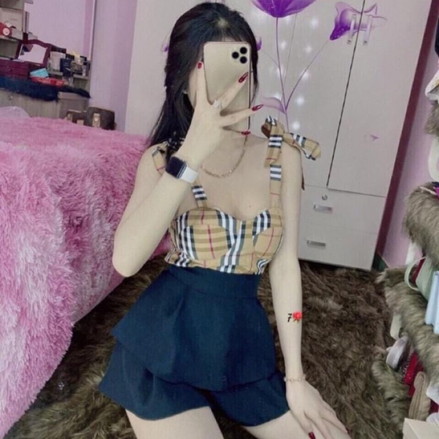 Áo 2 dây bbr có mút ngực
