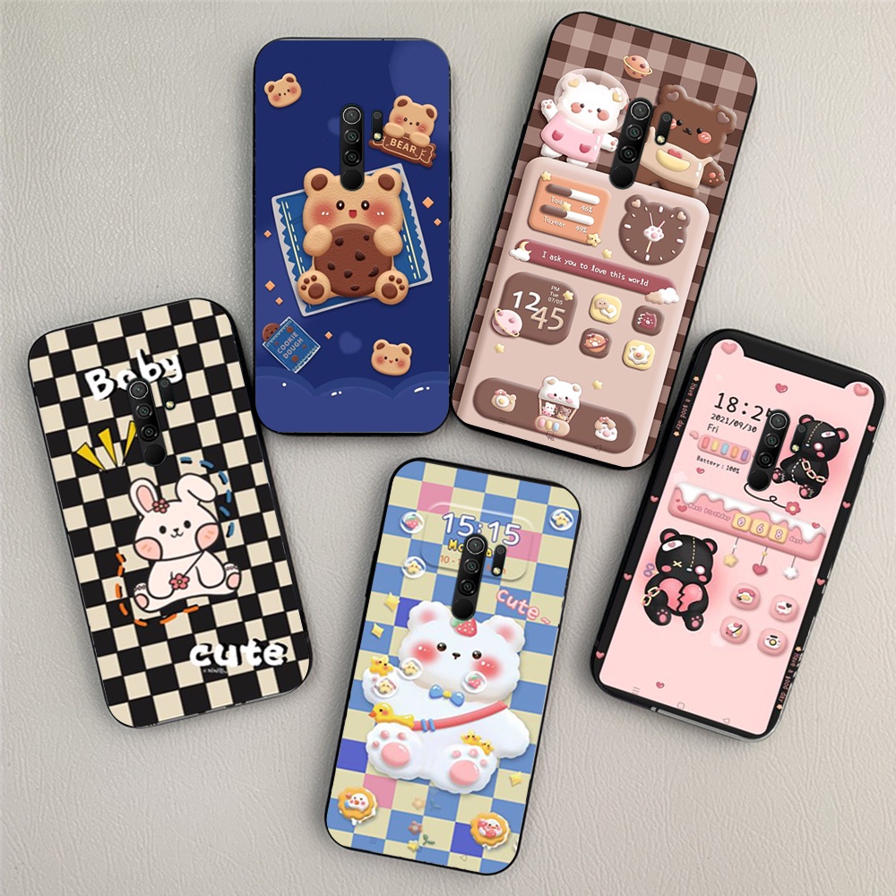 Ốp lưng điện thoại xiaomi redmi 9 in hình gấu nâu vô cùng đáng yêu