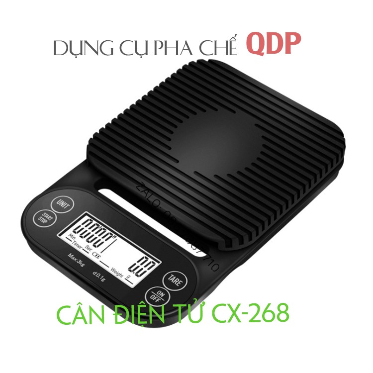 Cân Điện Tử Nhà Bếp Cân Chia Thực Phẩm 3kg Tặng Kèm 2 Pin AAA