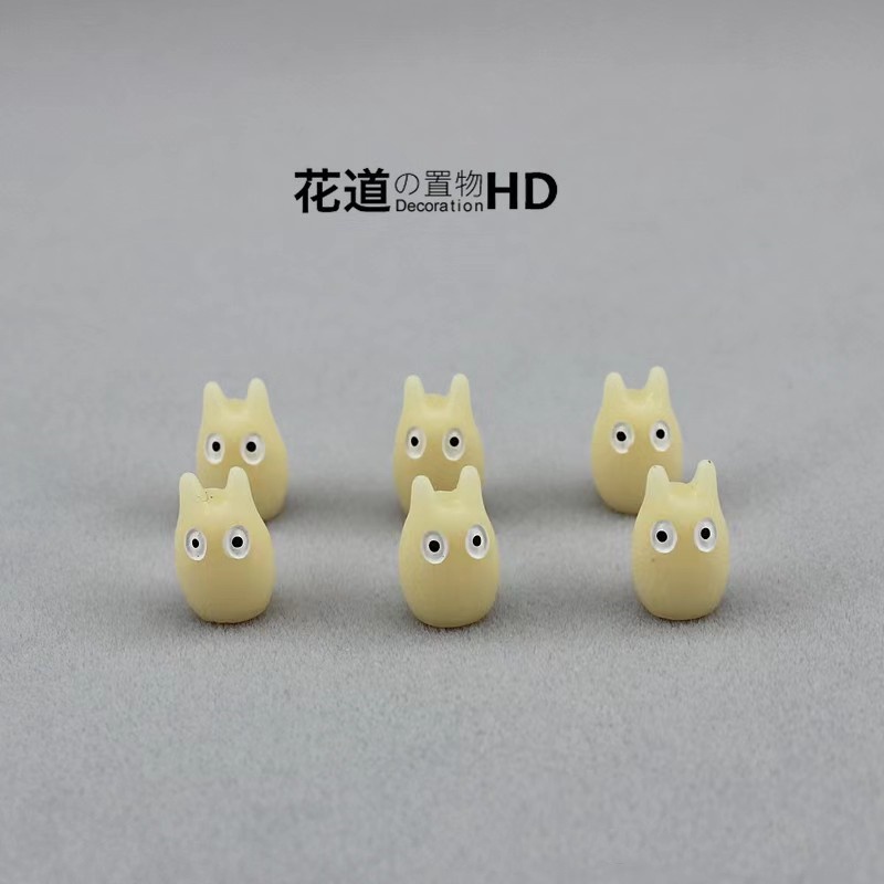 Mô Hình Nhân Vật Yêu Tinh Mini Màu Vàng Đen Phong Cách Nhật Bản Trang Trí Tiểu Cảnh
