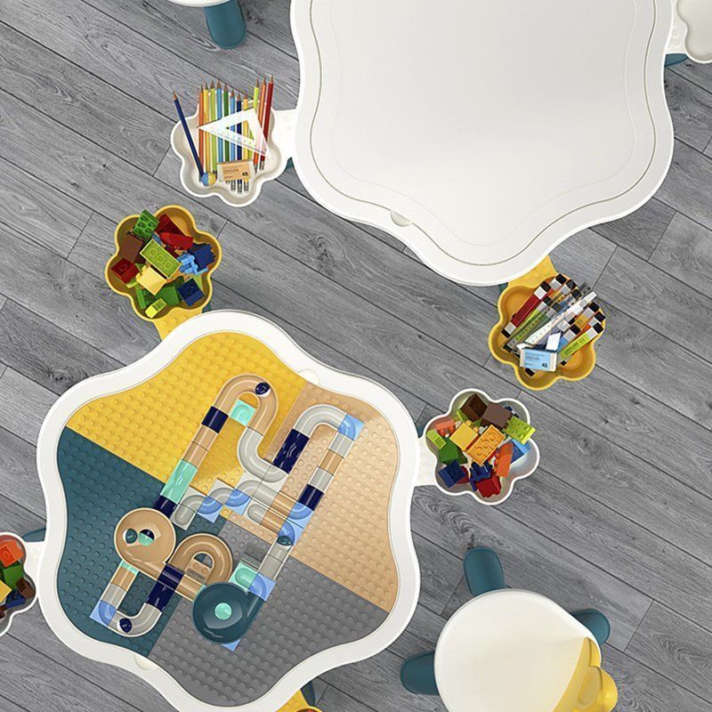 Tương thích với Lego dành cho trẻ em đa chức năng Bàn xây dựng hạt lớn cực lắp ráp đồ chơi học tập trò xếp hình