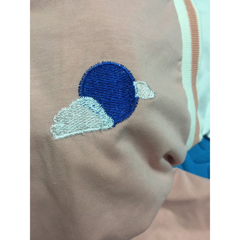 [𝐂𝐨́ 𝐕𝐢𝐝𝐞𝐨+𝐀̉𝐧𝐡 𝐓𝐡𝐚̣̂𝐭] Áo Thun tay lỡ Unisex thêu hình thời tiết, chất cotton mền và mịn, mặc đi học đi chơi, mặc nhóm